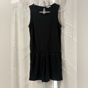 Z supply ribbed black romper